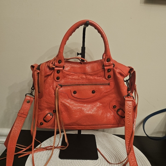 Balenciaga City Small – Orange Red/Rare Color – Made in Italy - Picture 14 of 16